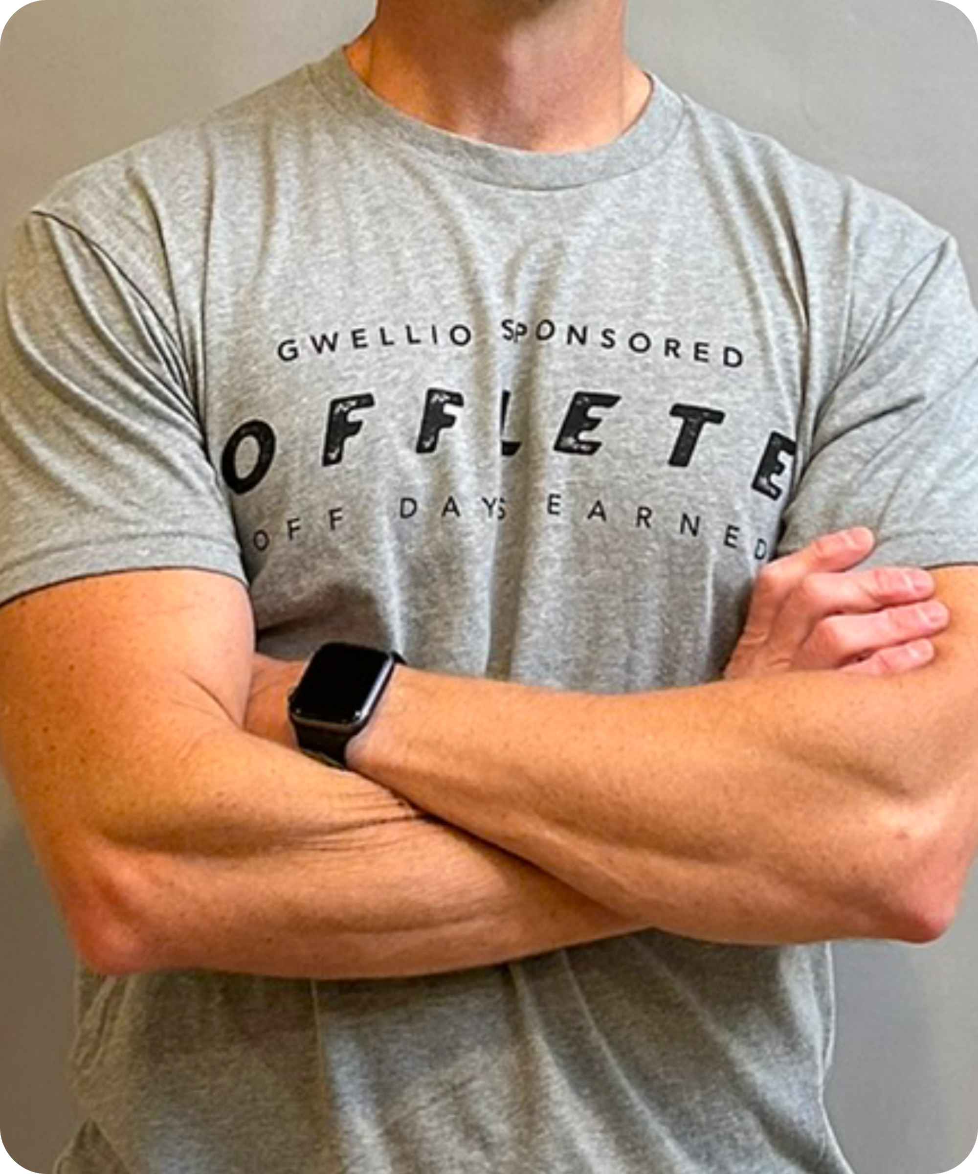 Sponsored Offlete tee, front