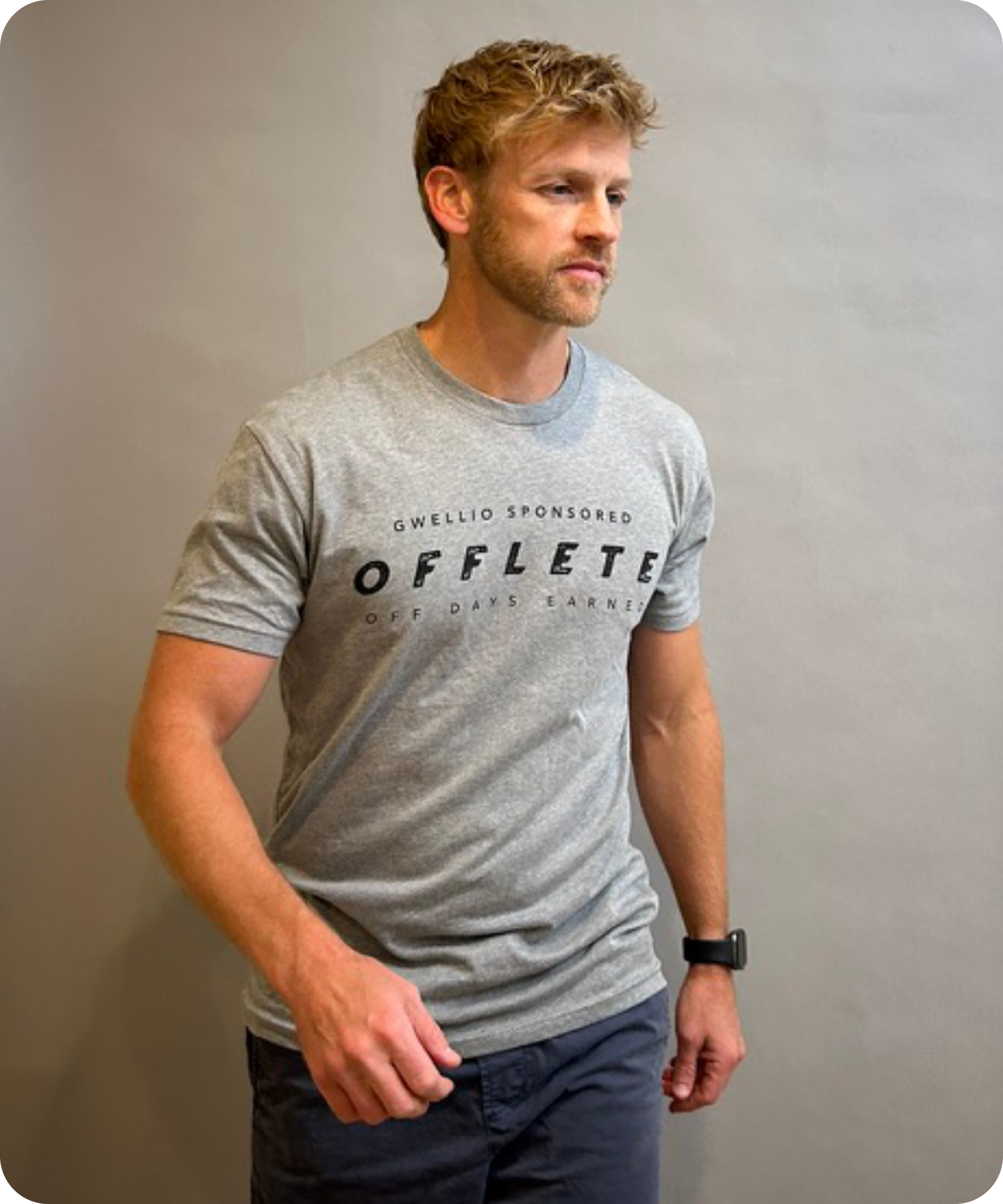 Sponsored Offlete tee, detail