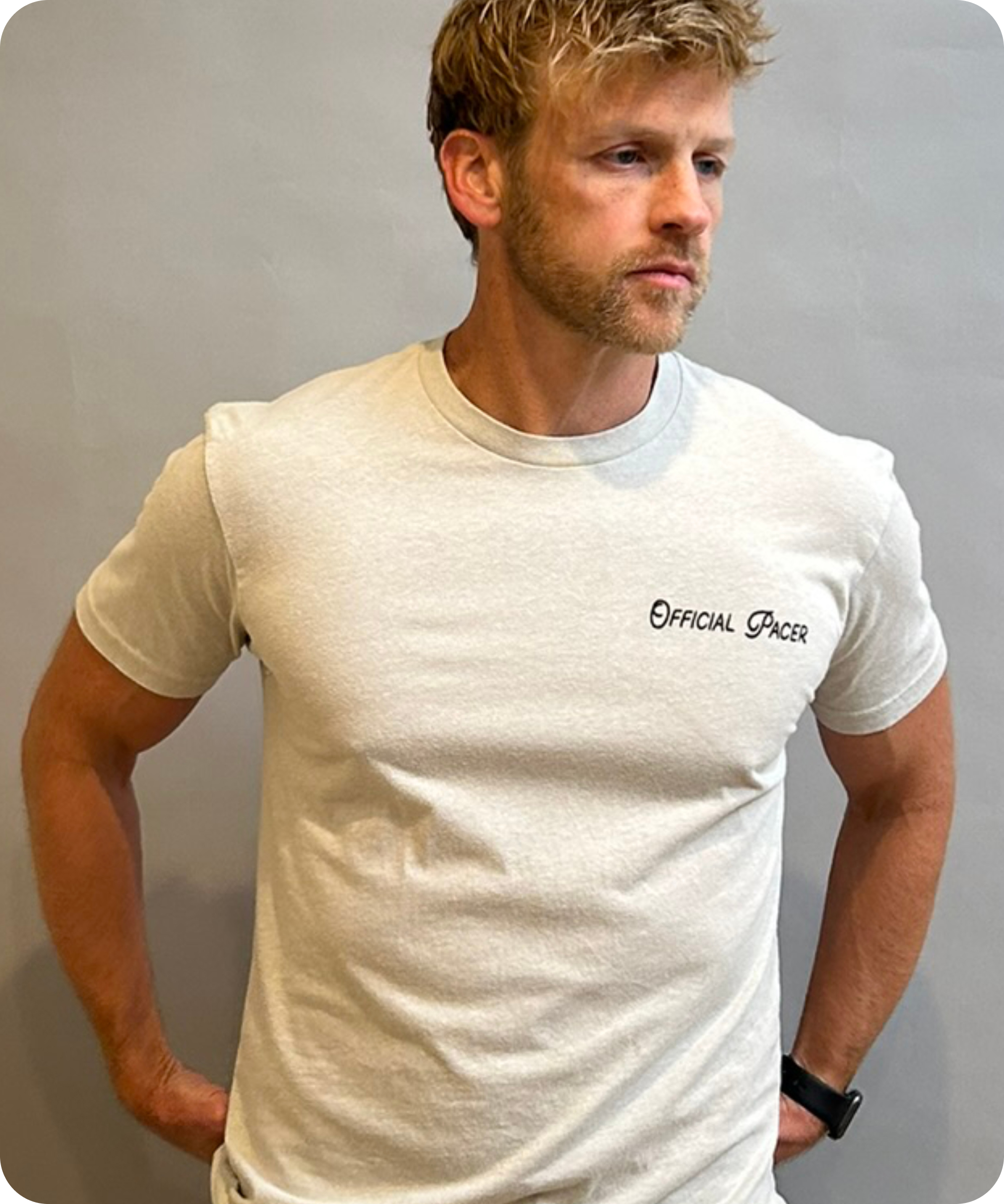 Pacer Badge tee, back print