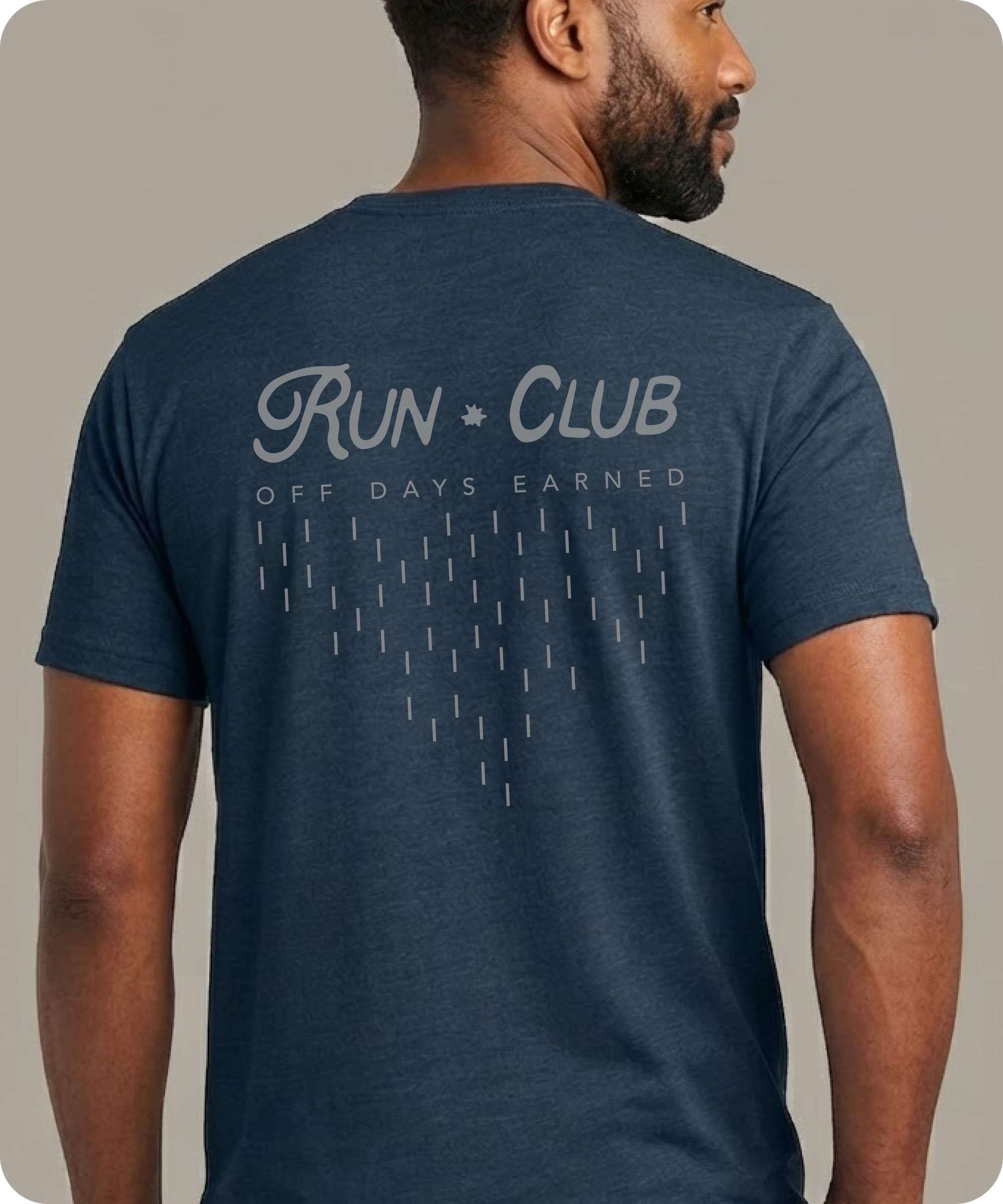 Classic Run Club tee, back print